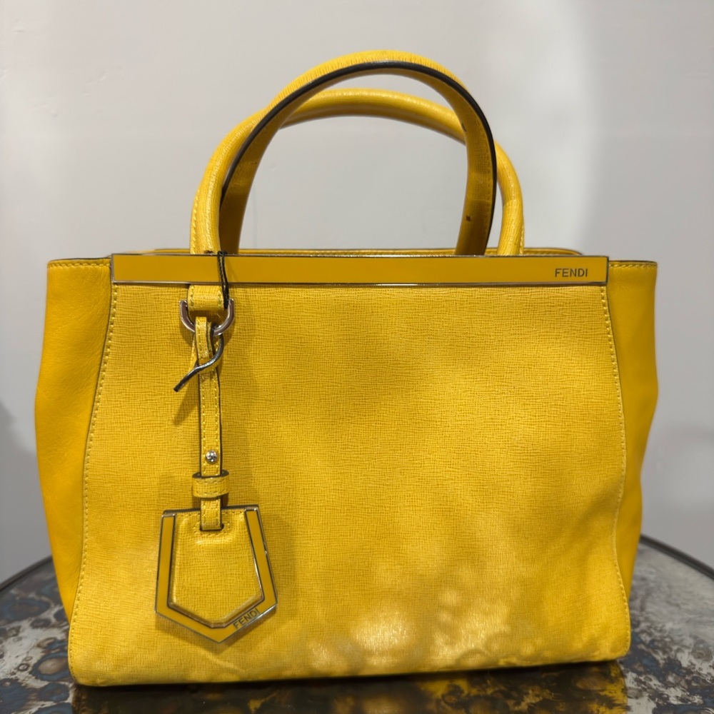 Fendi Mustard Yellow Satchel